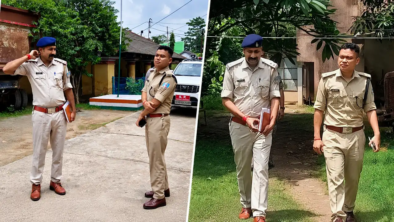 एसपी मनोज स्वर्गियारी ने खरसावां थाना