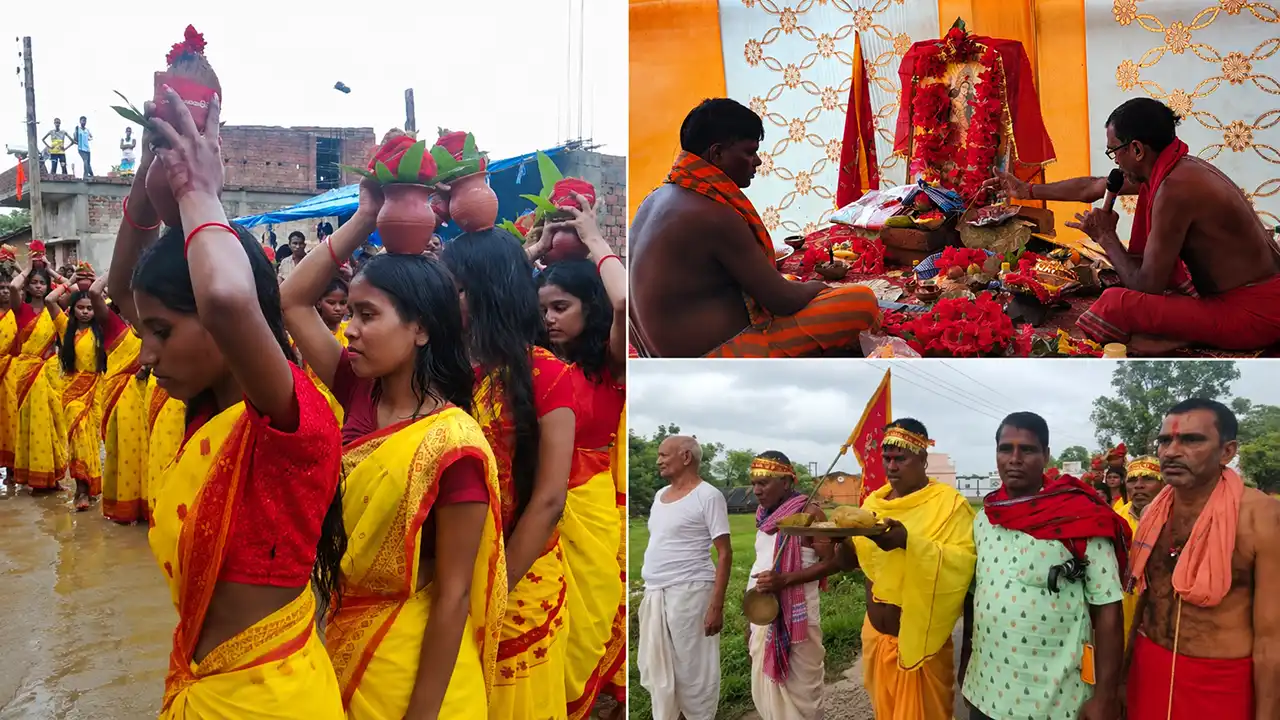 बड़ाकुड़मा में मां तारणी पूजा