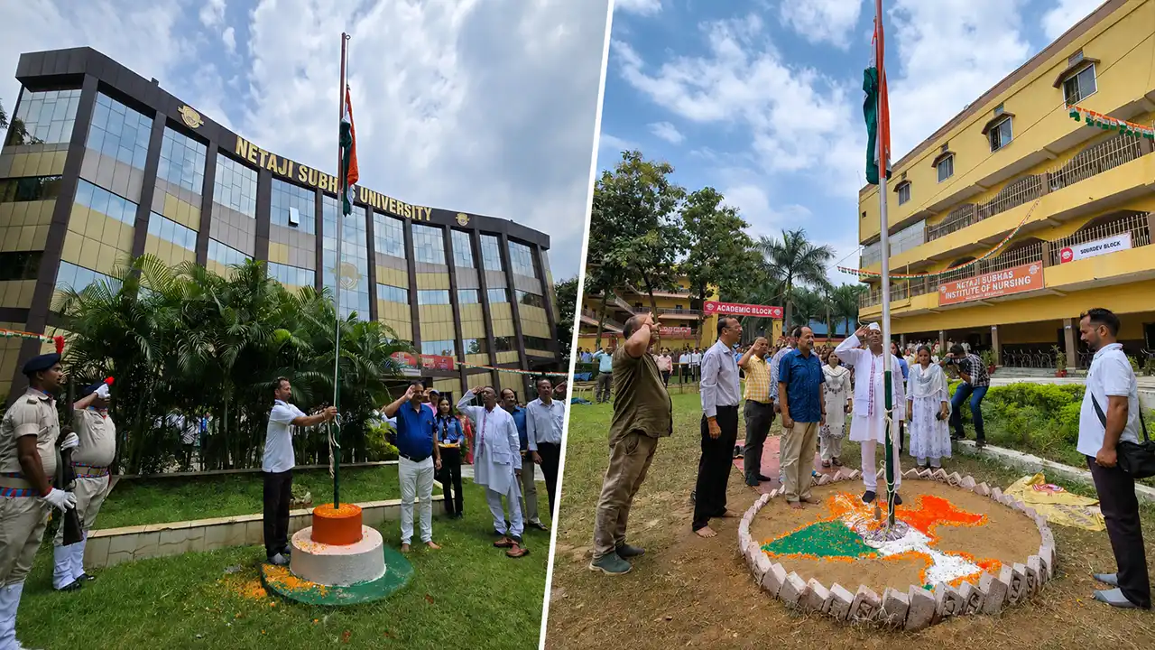 नेताजी सुभाष विश्वविद्यालय स्वतंत्रता दिवस