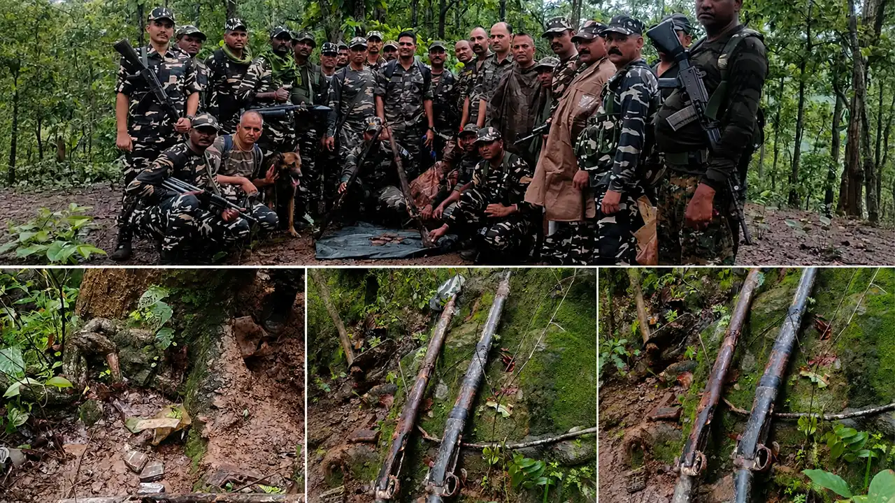 कुचाई सिकरम्बा जंगल से हथियार बरामद
