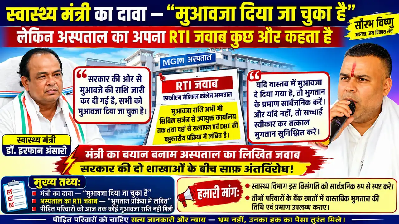 एमजीएम अस्पताल मुआवजा